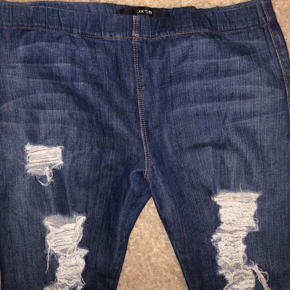 NEW Joes Jeggings - Size Medium - Bottom Zipper Ripped Jeans - Super Stretch - Picture 3 of 9